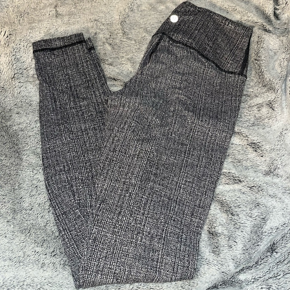 Lululemon Wunder Under Pant III Fall Net White Black